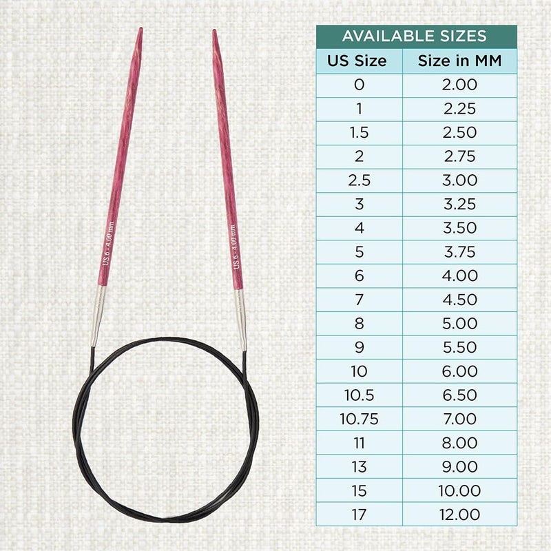 Knit Pro Dreamz Fixed Circular Needles 16" (40cm) | US Size 6 (4mm) - Image 4